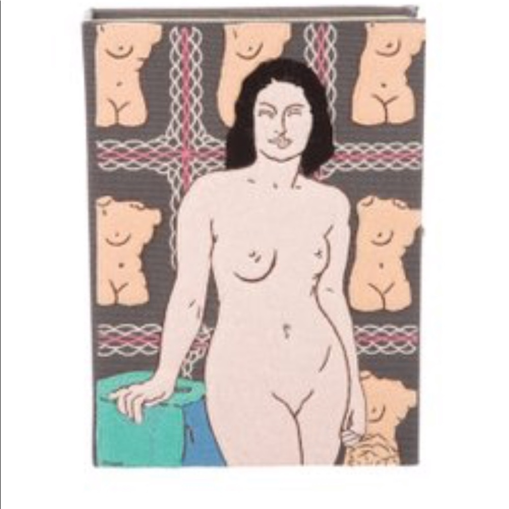Olympia Le-Tan nude girl box clutch